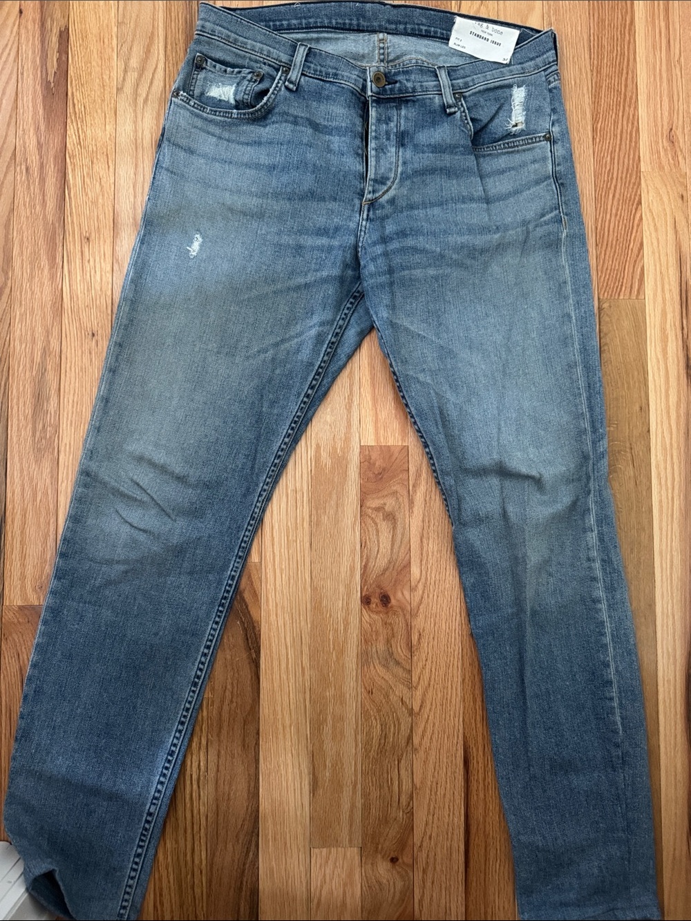 rag & bone Slim Straight Men’s Jeans - Faded Blue